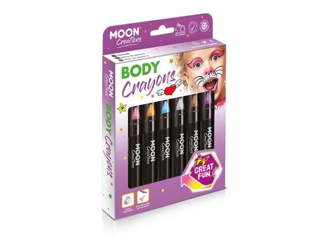 6CT BODY CRAYONS ADVENTURE COLORS