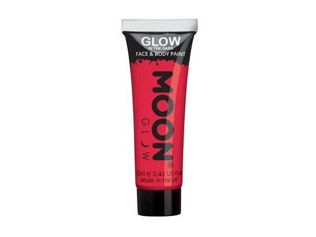 Red - Glow in the Dark Face &amp; Body Paint, 12mL