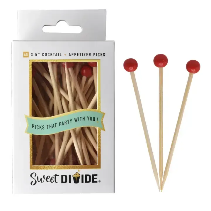 40CT 3.5in PICKS RED BALL