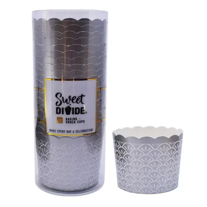 20CT BAKING SNACK CUPS SILVER