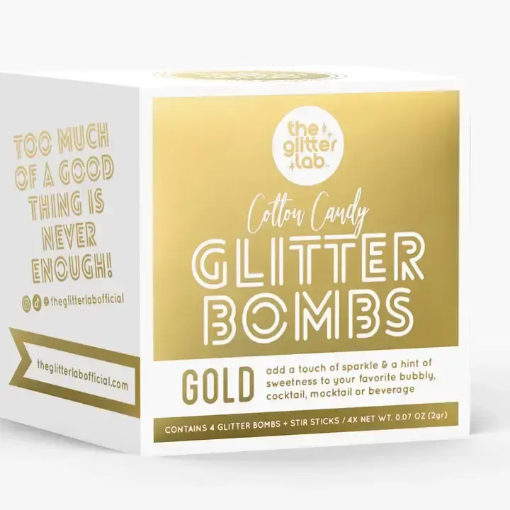 GOLD COTTON CANDY GLITTER BOMBS
