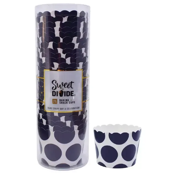 25CT  3oz BAKING SNACK CUPS BLUE