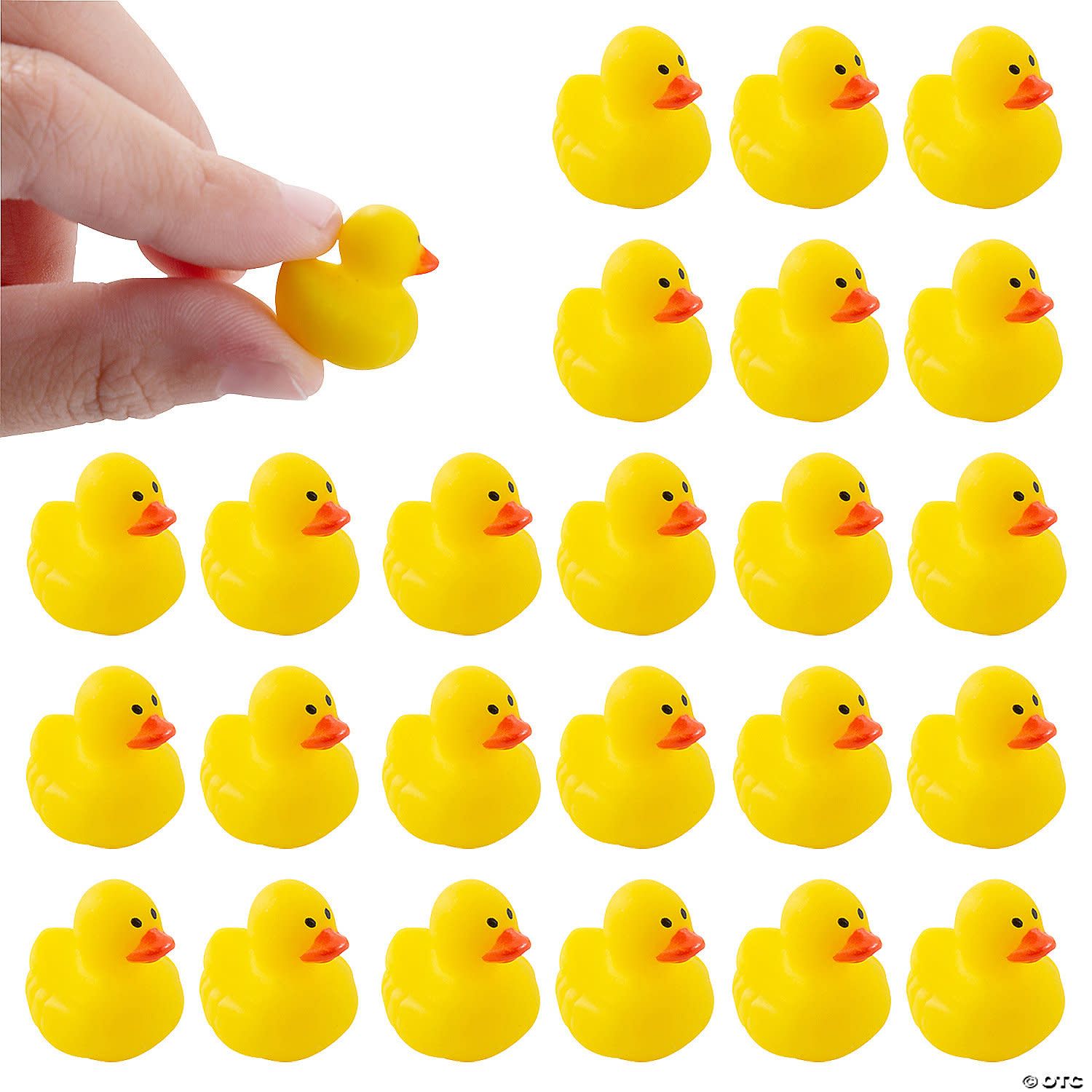 12CT MICRO YELLOW RUBBER DUCKS