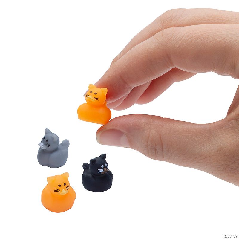 12CT MICRO CAT RUBBER DUCKS