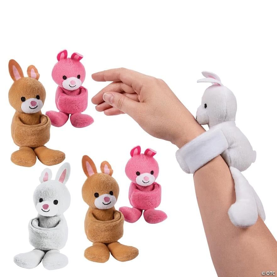 STUFFED BUNNY SLAP BRACELETS