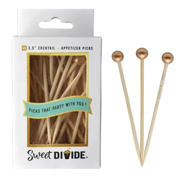 40CT 3.5in PICKS GOLD BALL