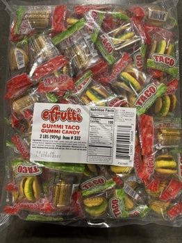 2lbs Efrutti Gummy Candy, Taco