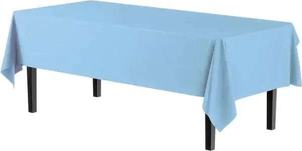 54inX108in TABLE COVER LIGHT BLUE