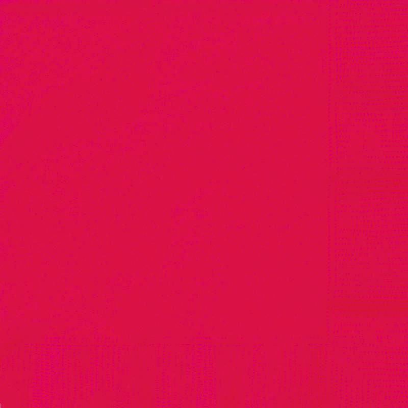 Ruby Red Beverage Napkins - 40 Count