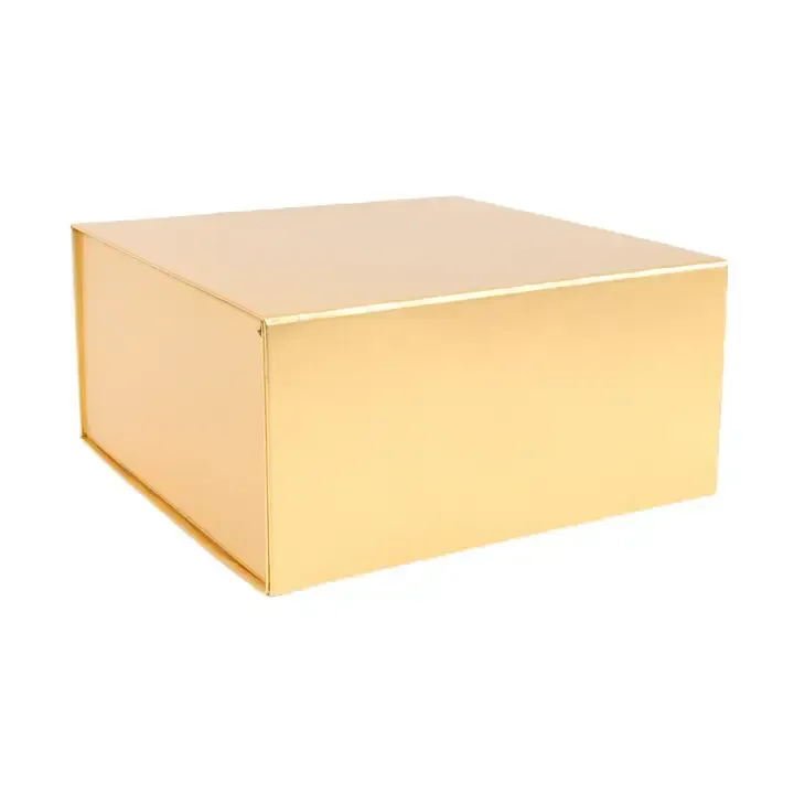 8X8X4 REUSABLE GIFT BOX GOLD
