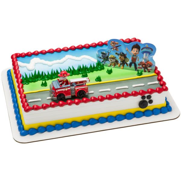 PAW PATROL SET CAKE DECOR