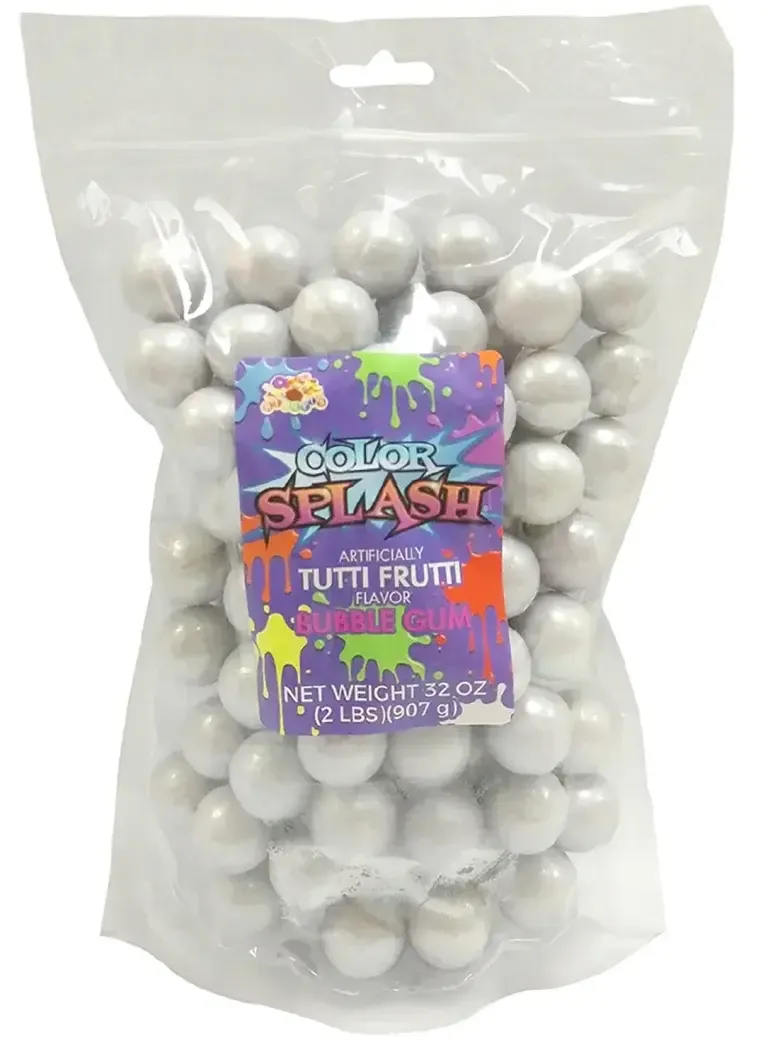 32oz COLOR SPLASH BUBBLE GUM PEARL WHITE TUTTI FRUTTI