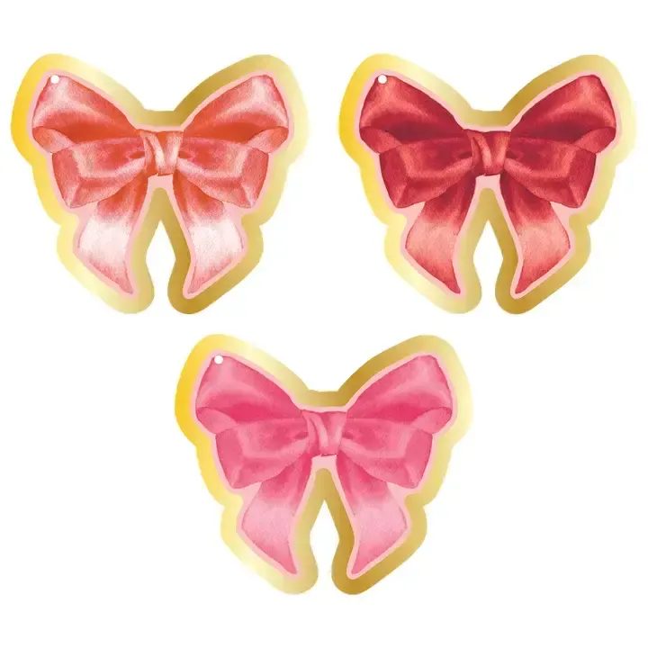 12CT GIFT TAGS BOWS