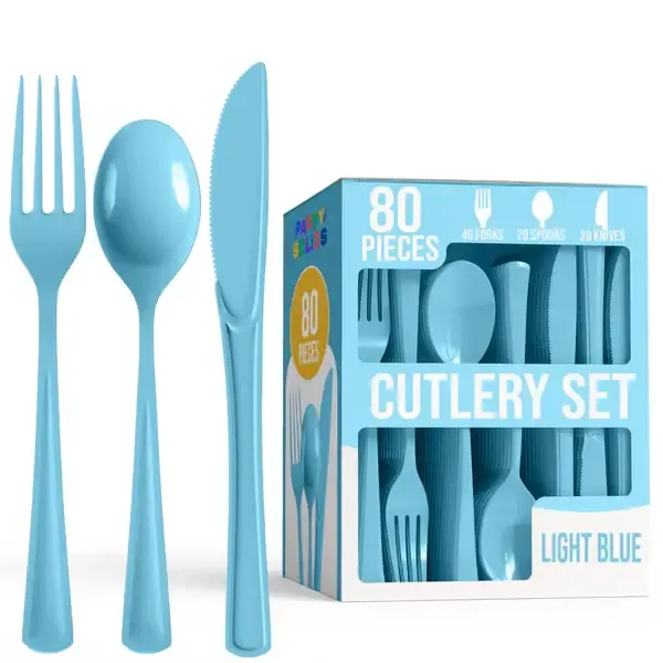 80CT CUTLERY COMBO LIGHT BLUE
