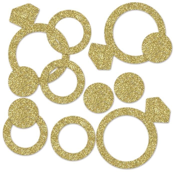 DIAMOND RING GOLD CONFETTI