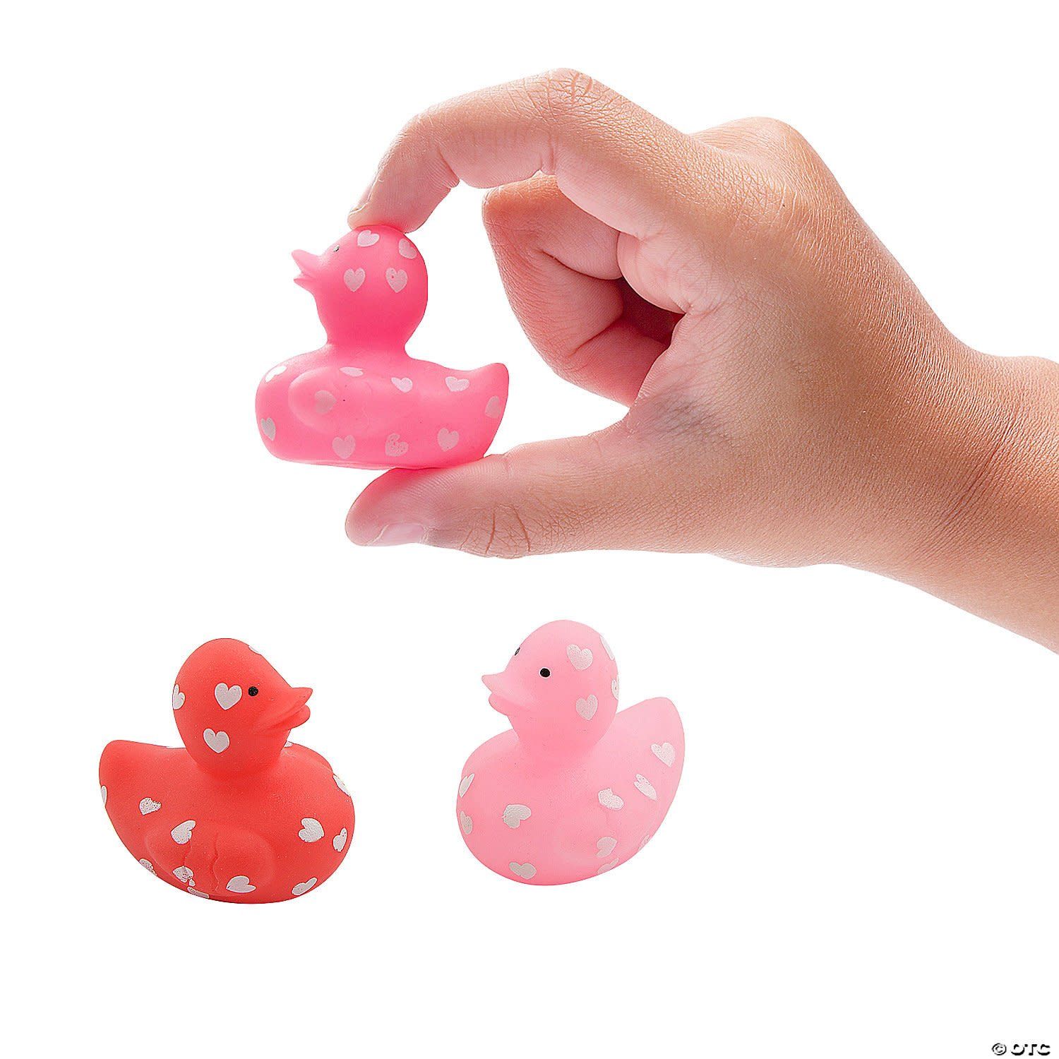 24CT MINI VALENTINE RUBBER DUCKS