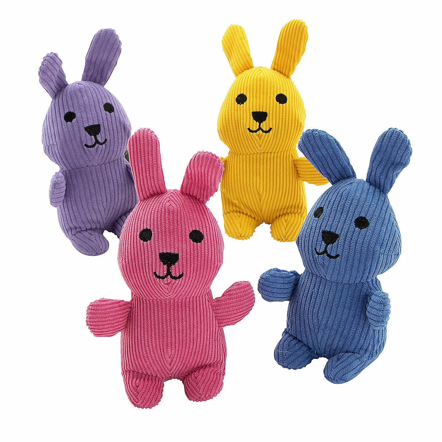 CORDUROY BRIGHT STUFFED BUNNY