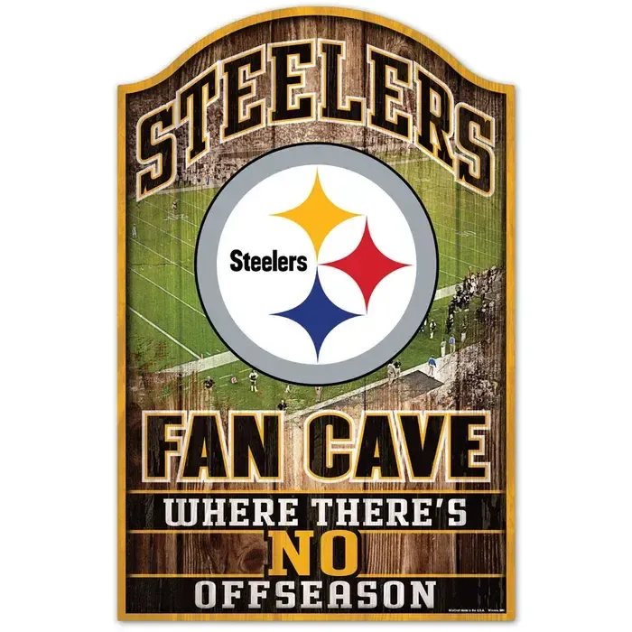 11X17 FAN CAVE SIGN STEELERS
