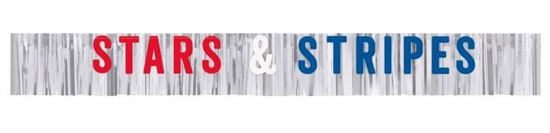 6FT FRINGE BANNER STARS &amp; STRIPES