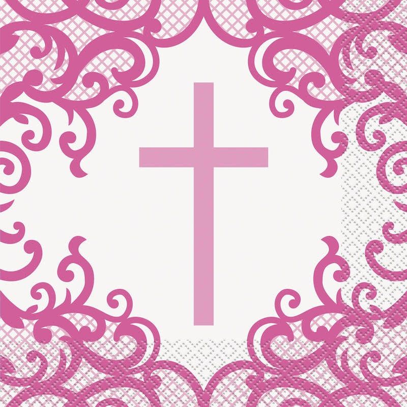 16CT LUN FANCY PINK CROSS