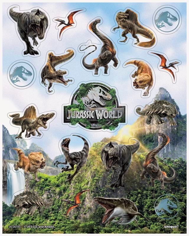 80CT STICKERS JURASSIC WORLD 4