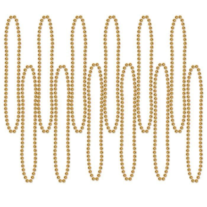 12CT BEADS GOLD