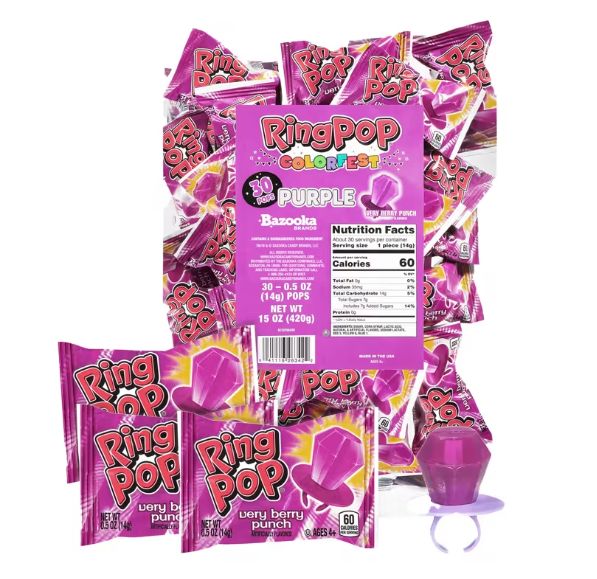 30CT RING POP PURPLE