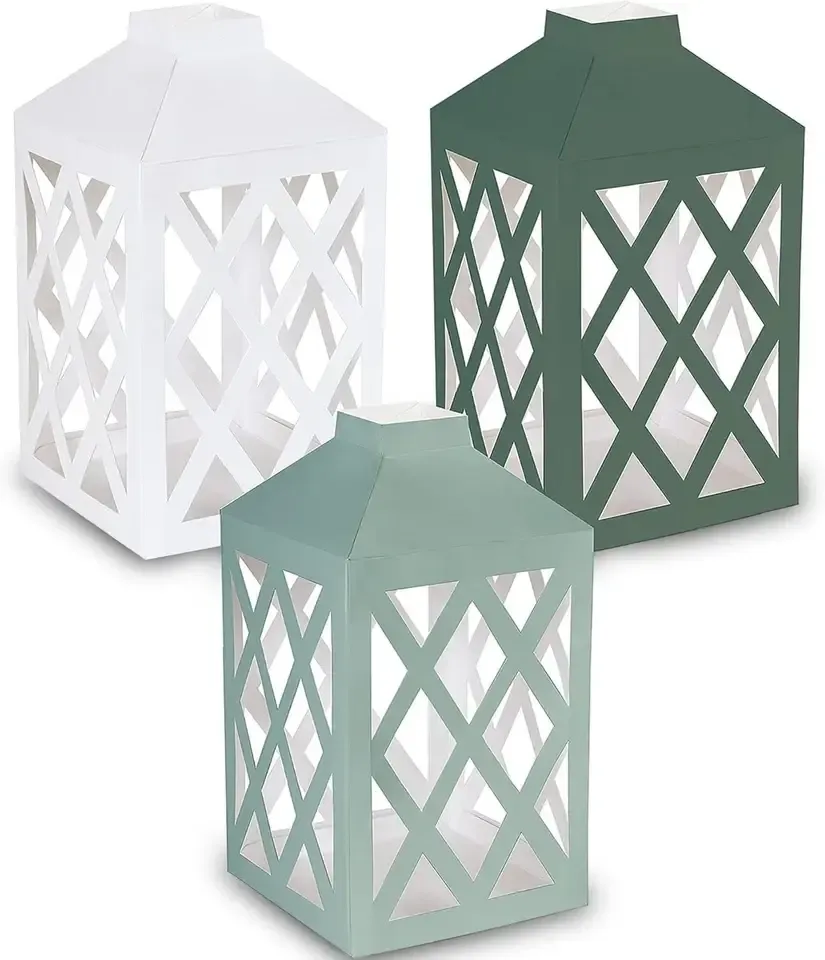 3CT PAPER LANTERNS BOTANICALS