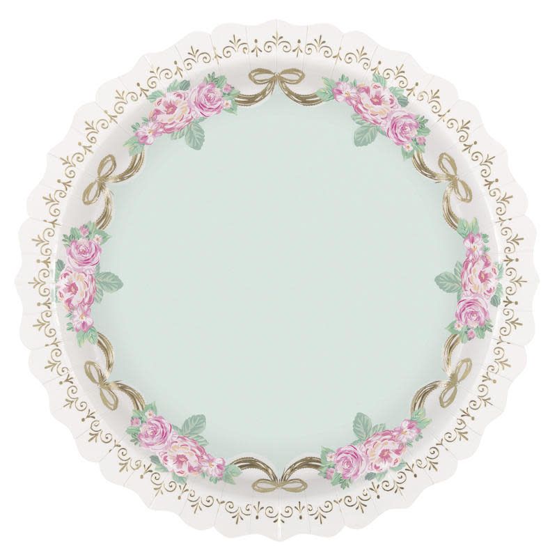 8CT 11in GOLDEN GARDEN PARTY MINT