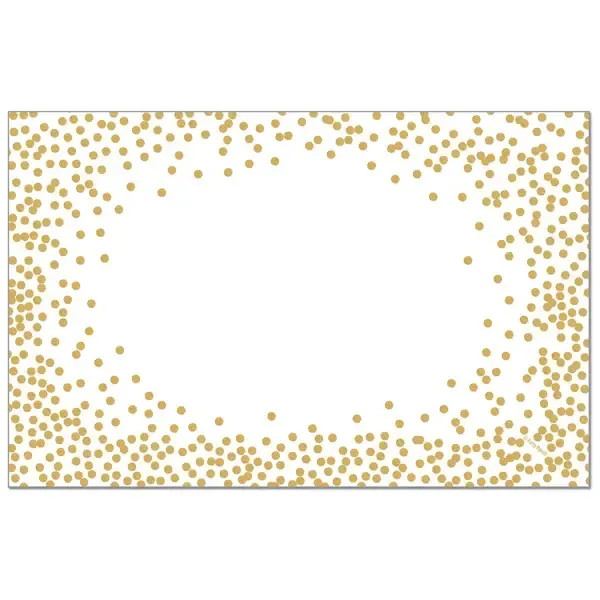 24CT PLACEMATS GOLD CONFETTI
