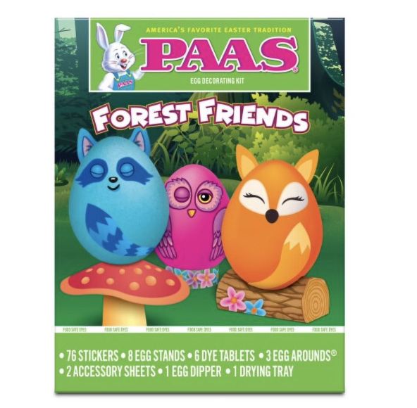 PAAS FORSET FRIENDS EGG DECORATING KIT