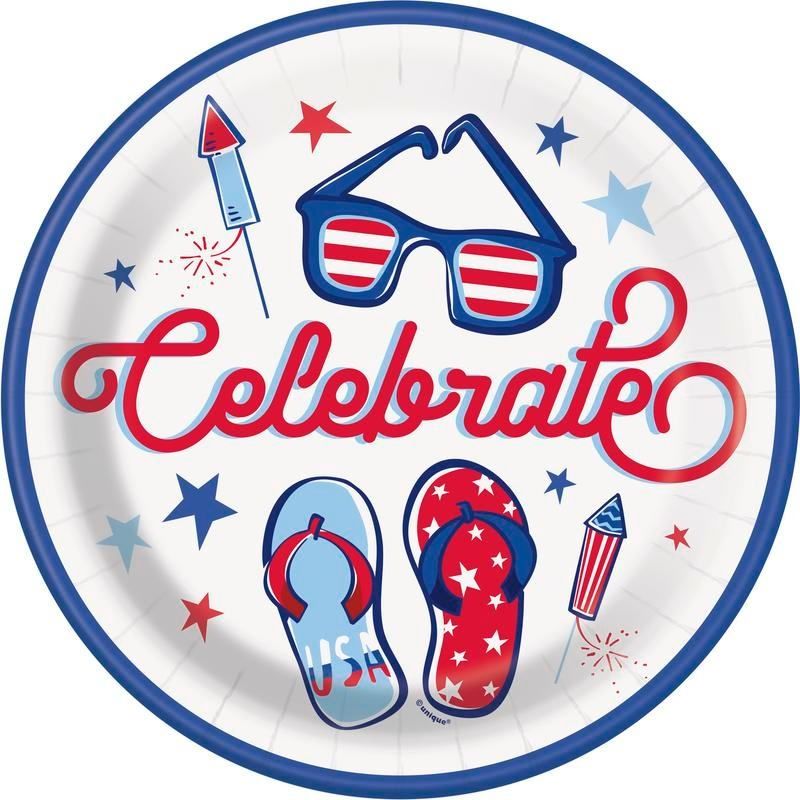 8CT 9in PATRIOTIC SUMMER