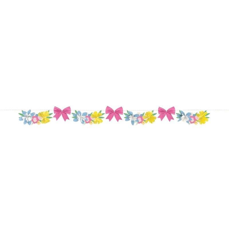 8.5FT GARLAND W/CREPE SPRING GARDEN