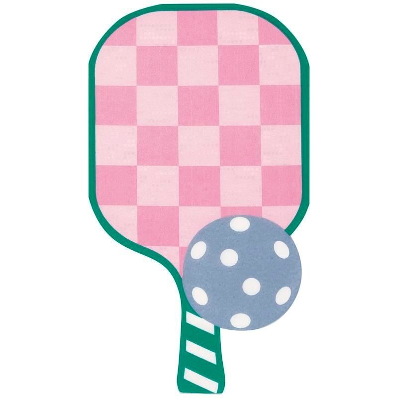 16CT SHAPED NAPKINS PLAYFUL SUMMER PICKLEBALL