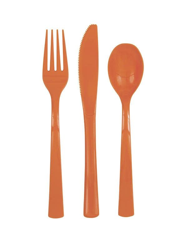 18CT CUTLERY SET PUMPKIN ORANGE