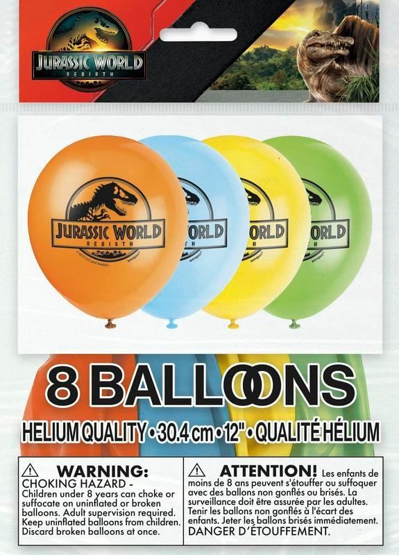 8CT BALLOONS JURASSIC WORLD 4