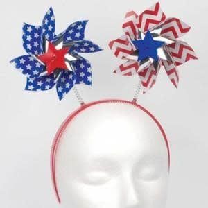 STARS &amp; STRIPES PINWHEEL HEADBAND
