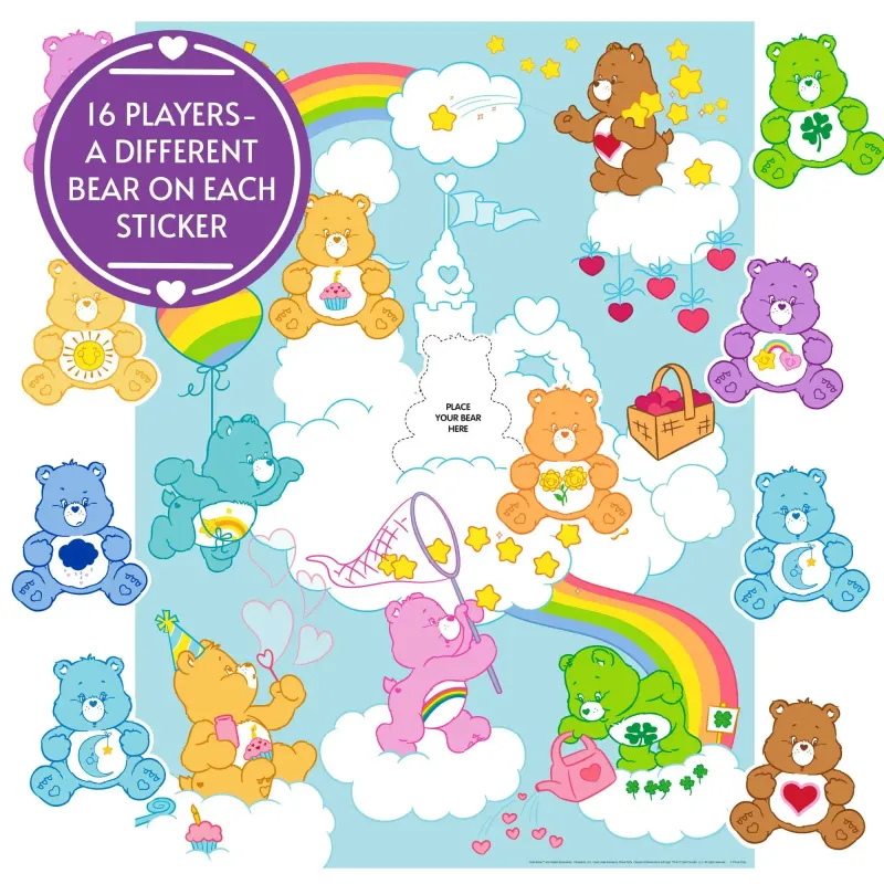 STICK THE CARE BEAR ON A CLOUD GAME