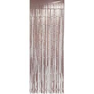 FRINGE DOOR CURTAIN ROSE GOLD MATTE