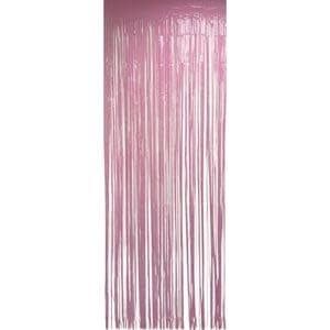 FRINGE DOOR CURTAIN PASTEL PINK