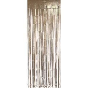 FRINGE DOOR CURTAIN GOLD MATTE
