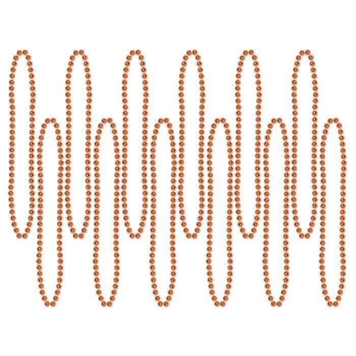 12CT BEADS ORANGE
