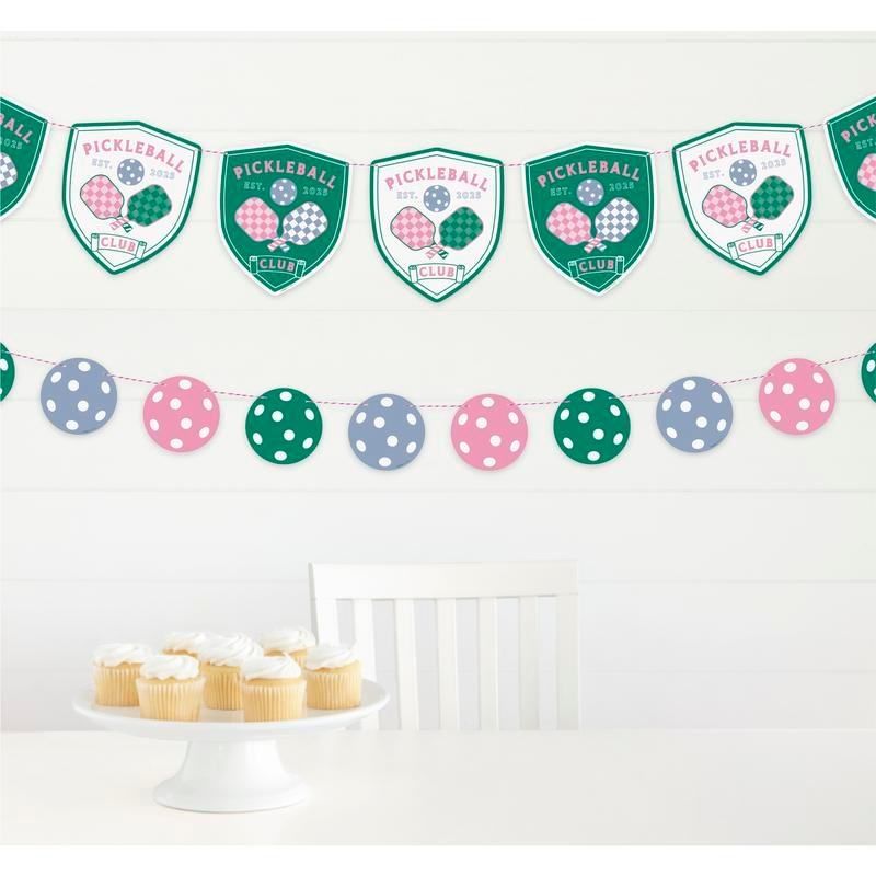 2CT 12FT GARLAND SET PLAYFUL SUMMER PICKLEBALL