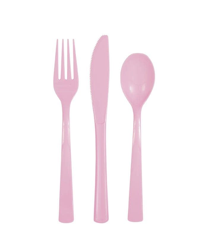 18CT CUTLERY SET LOVELY PINK