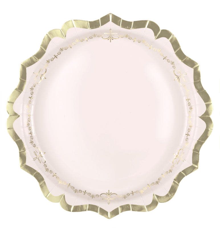 8CT 9.25in GOLDEN GARDEN PARTY PINK