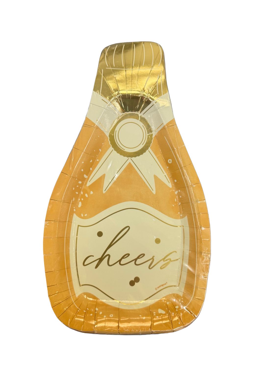 8CT 5.25inX10.28in SHAPED CHAMPAGNE BOTTLE