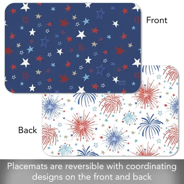 REVERSIBLE PLACEMAT STAR SPANGLED