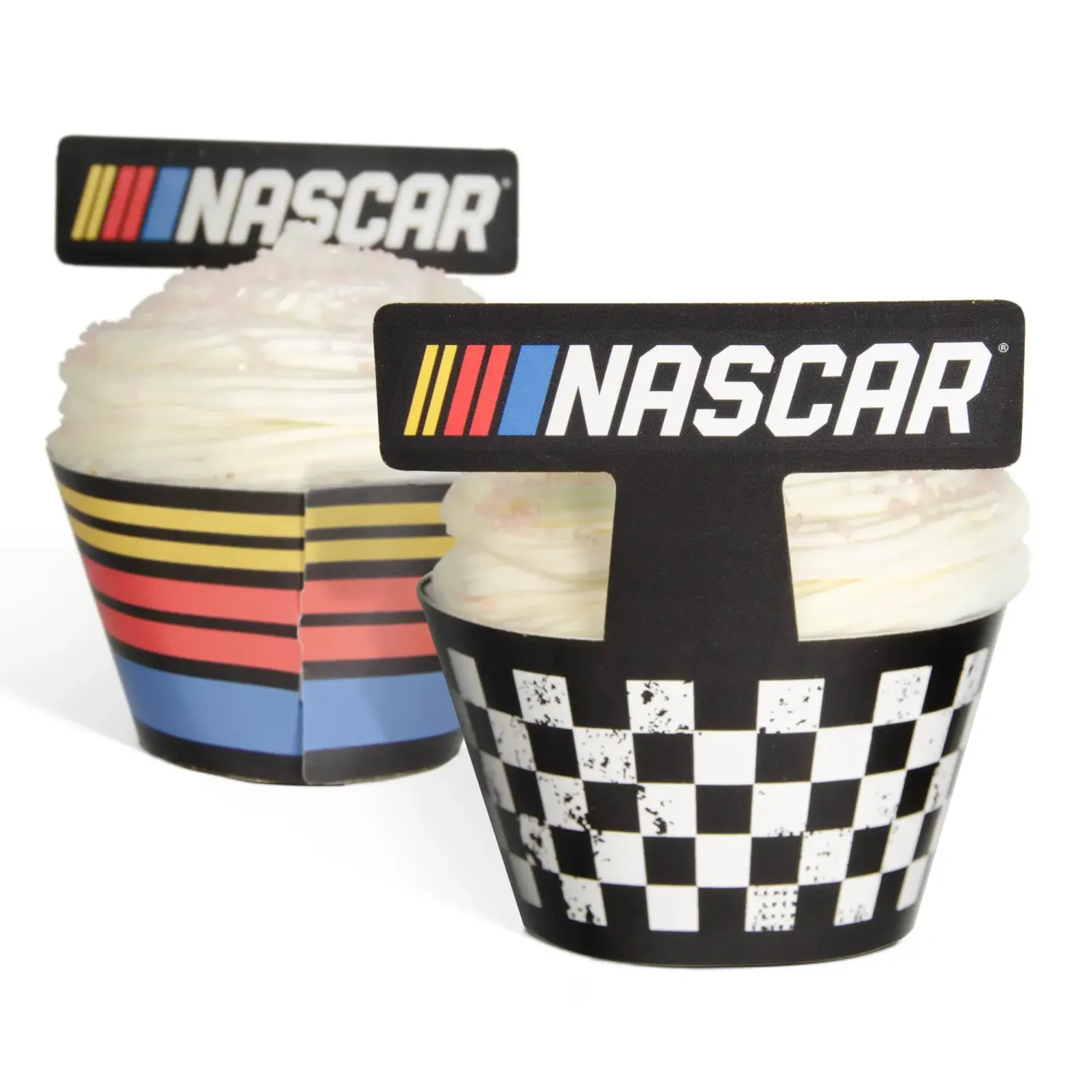 12CT CUPCAKE WRAPPERS NASCAR