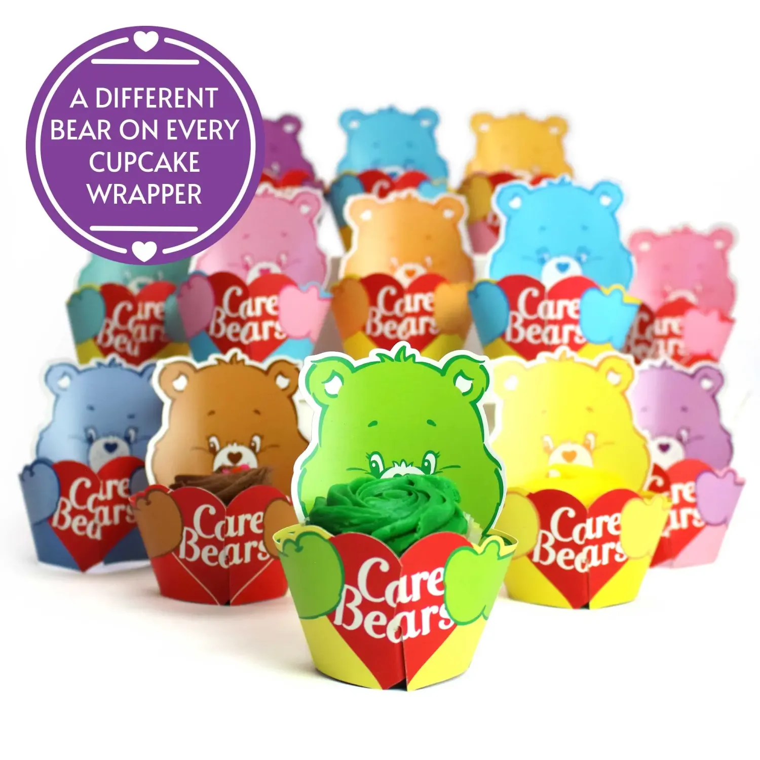 12CT CUPCAKE WRAPPERS CARE BEARS