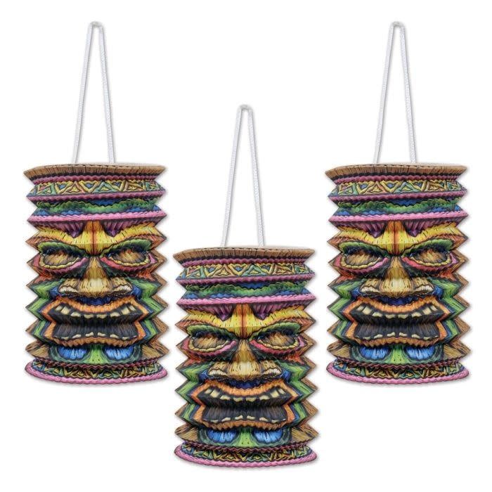 3CT TIKI LANTERNS HANG DECOR